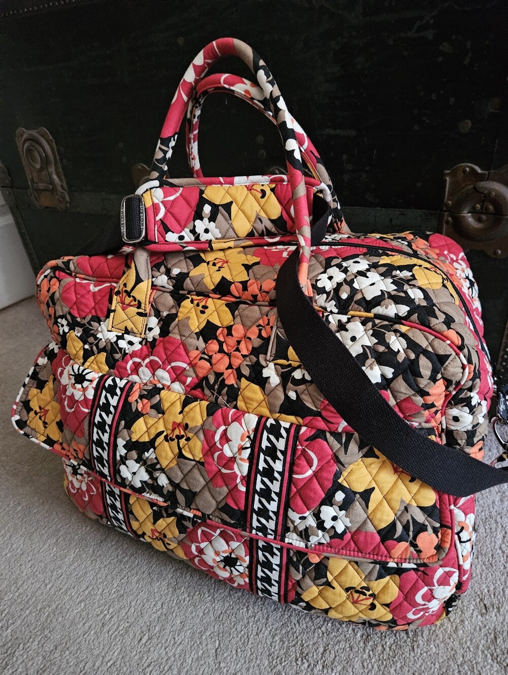 Vera Bradley Original Weekender Travel Bag In Bittersweet NWOT